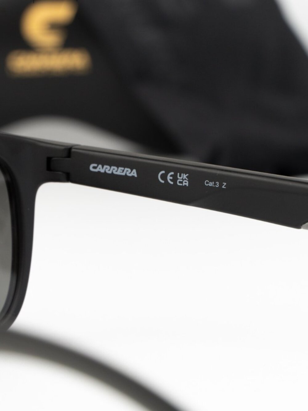 Carrera Men Sunglasses Black Grey Polarized Square CARRERA 8054/S 0003/M9 NEW - Picture 6 of 9